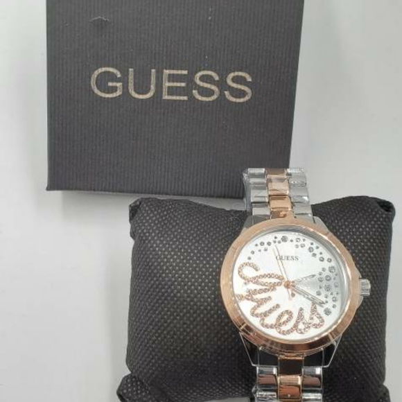 *** SOLD**Silver and rose gold tone Guess Watch - Picture 4 of 4